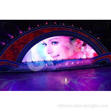 Epistar P2 Full Color Curved LED Screen 2500cd/m2 500mm * 5